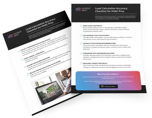 3D mockup of an HVAC business ebook titled ‘Load Calculation Accuracy Checklist for HVAC Pros,’ providing step-by-step guidance for precise HVAC system sizing